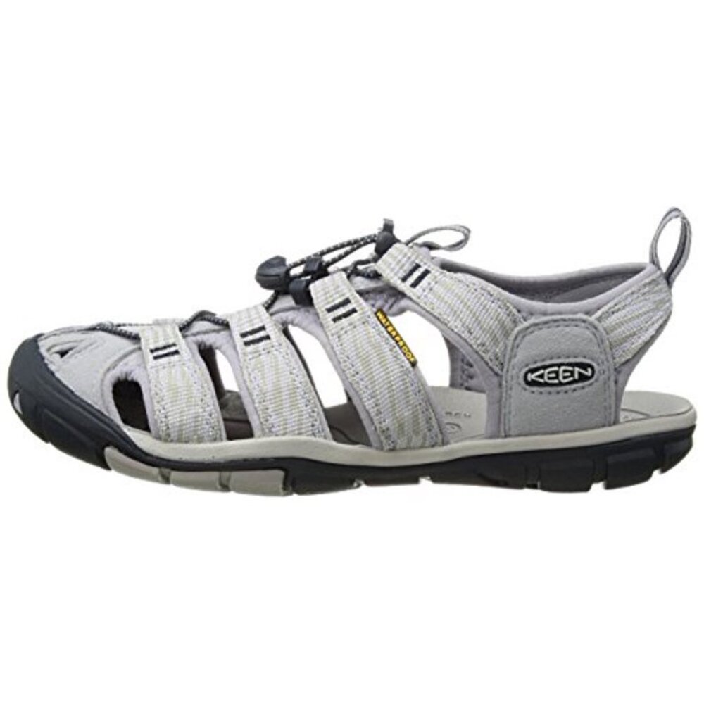 KEEN 1018498 Women's Clearwater CNX Dapple Grey/Dress Blue Sandals Size 8